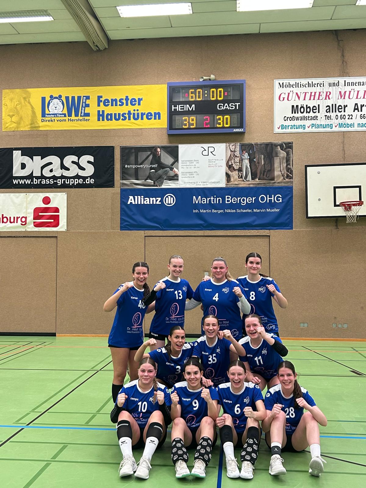 Teambild elftes Spiel vs Preagberg-Hainburg